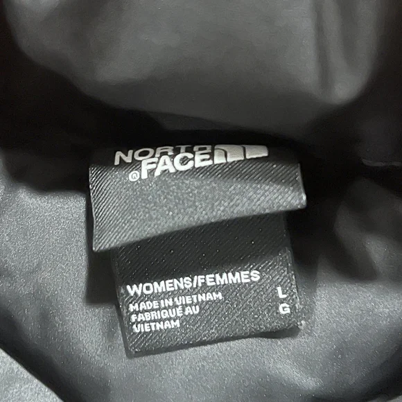 The North Face Women's Black Puffer 550 Down Fill Full Zip Vest Size Large - Picture 4 of 6
